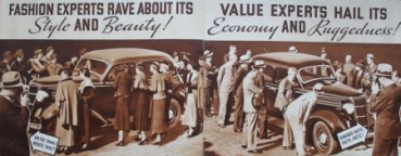 Dodge Modellprogramm 1935 "The new value Dodge"  Automobilprospekt (9991)